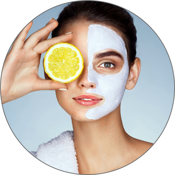 skin care with lemon